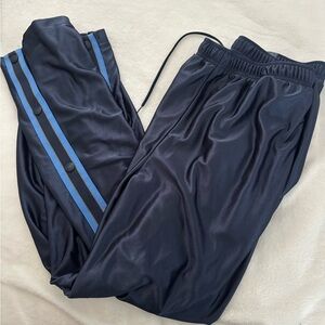 Old Navy Vintage Black and Blue Joggers Track Button pants